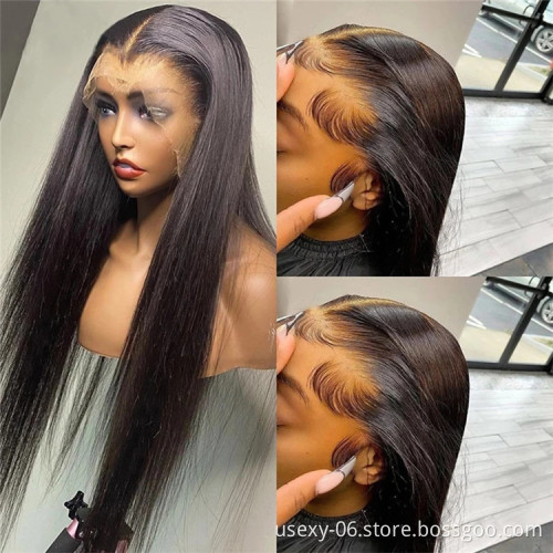 Wholesale Cheap Invisible HD Lace Front Wig,Super Thin HD Transparent Swiss Lace Wig,13x4 13x6 100% Virgin Human Hair Wig